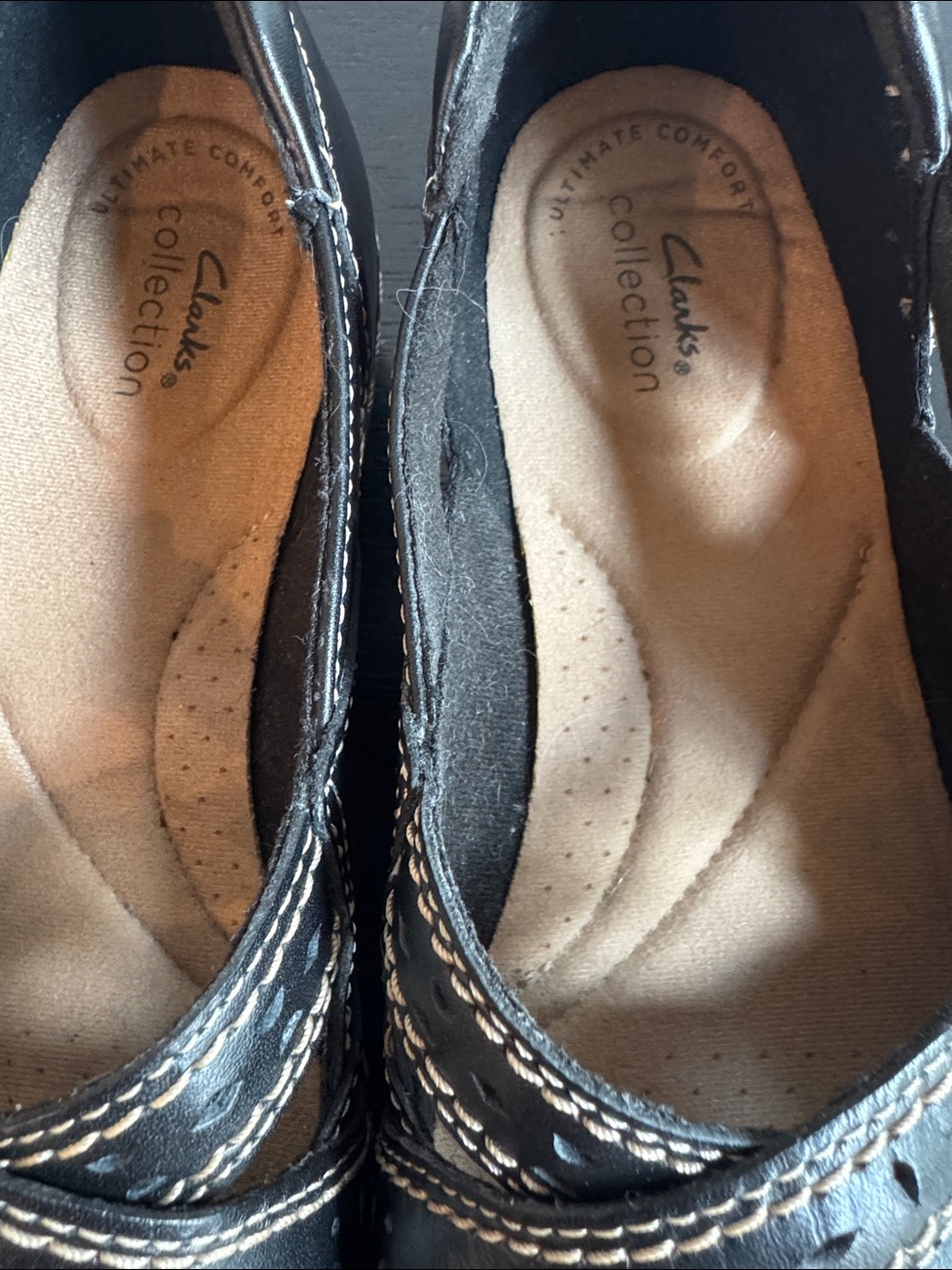 Clarks Comfortable Black Women's Mary Jane Shoes - Picture 5 of 6